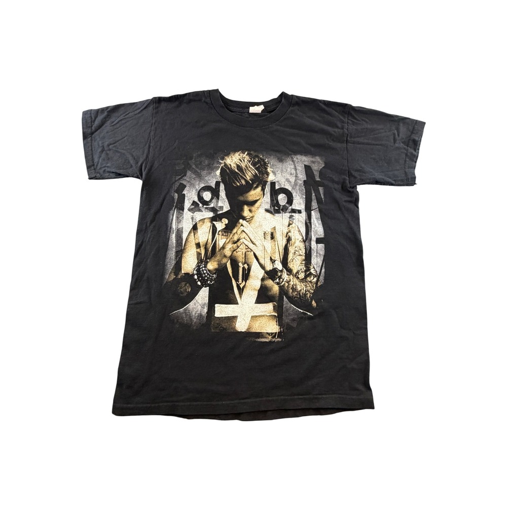 Justin Bieber Purpose World Tour 2016 Concert T-Shirt Black Youth Small 1174
